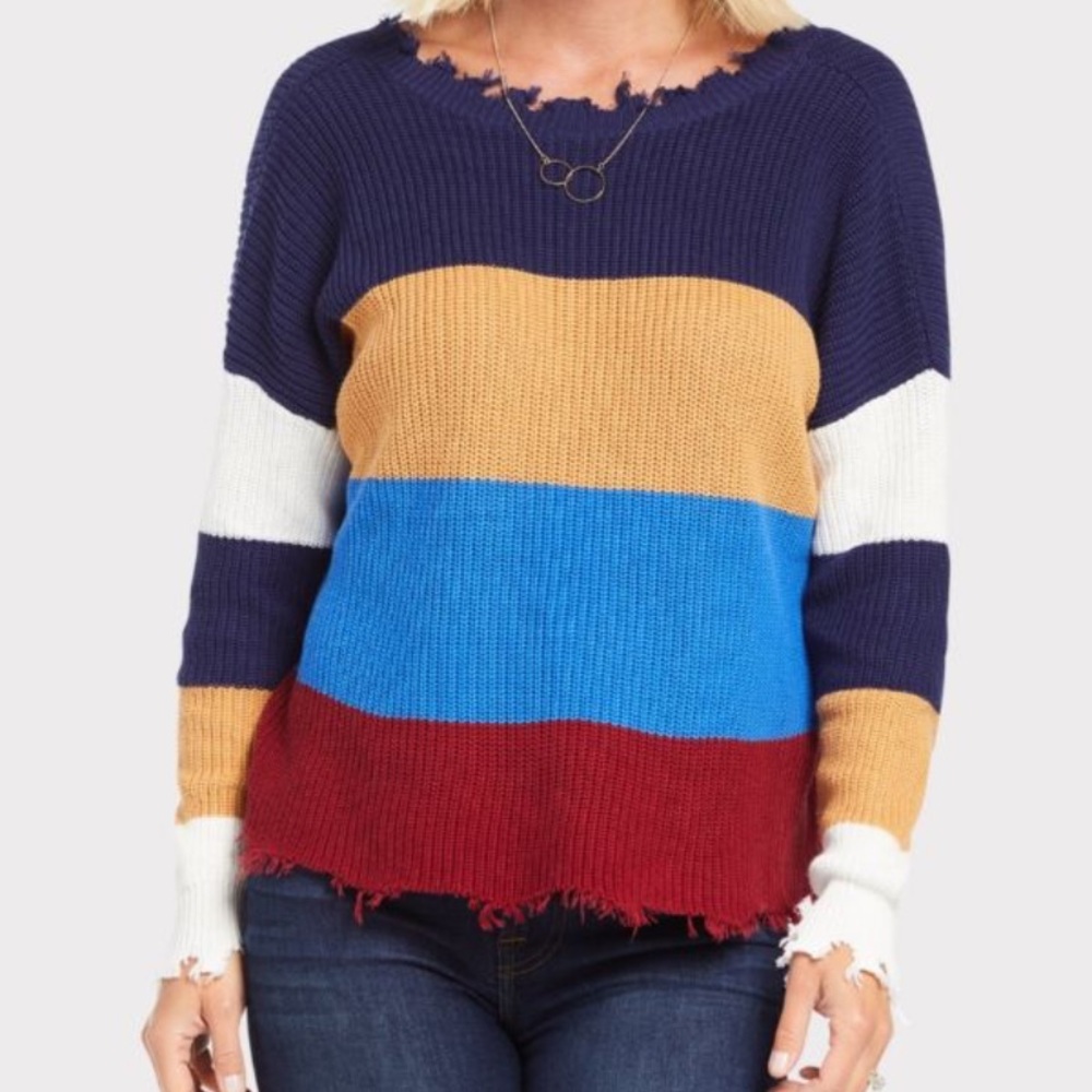FATE - COLOR BLOCKED SWEATER - Picture 2 of 6